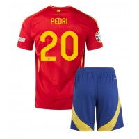 Camisa de time de futebol Espanha Pedri Gonzalez #20 Replicas 1º Equipamento Infantil Europeu 2024 Manga Curta (+ Calças curtas)